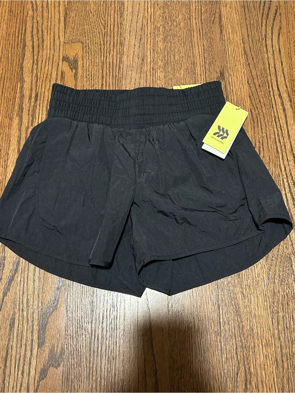 NWT All In Motion Girls Black High Rise Athletic Shorts L 10/12 - Picture 4 of 6